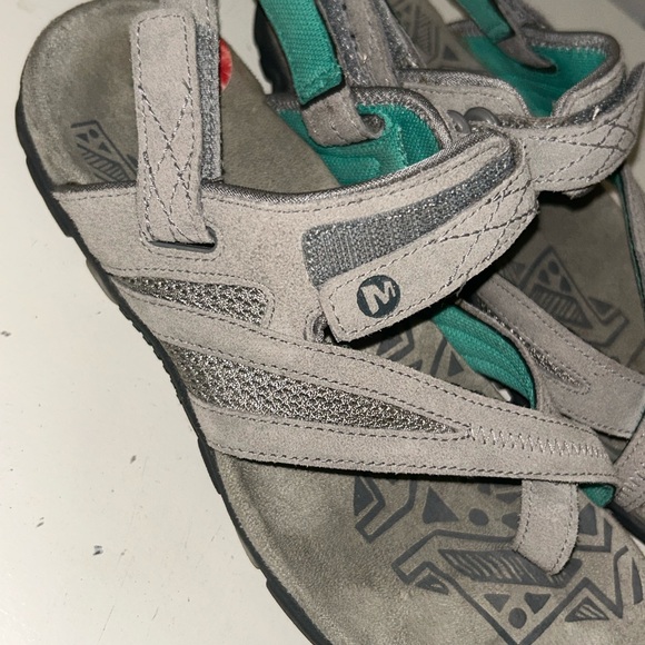 Merrell Gray and Teal Sandals - Picture 2 of 7